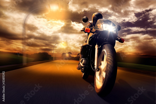 Fototapeta Motorbike Driving