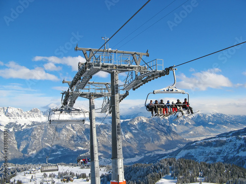 Fototapeta Winter in alps