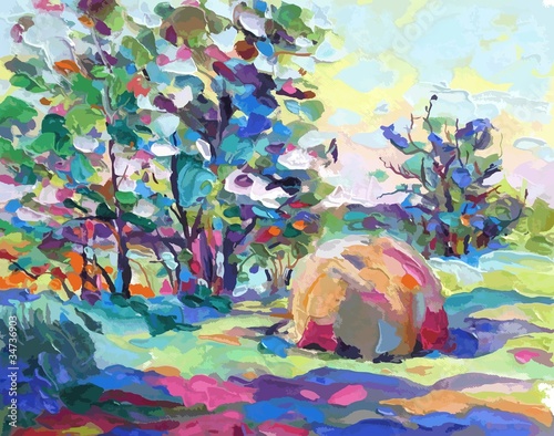 obraz-olejny-ilustracji-wektorowych