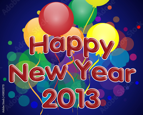 Happy New Year 2013 by Ideenkoch, Royalty free stock photos #38028715 ...