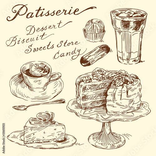 ciasto-herbatniki-kawa-recznie-rysowane-elementy