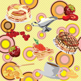 background with pancakes