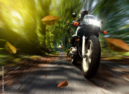 Lacobel Speeding Motorcycle