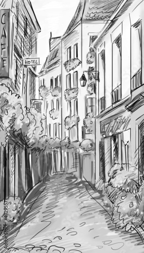 Lacobel Paris street - illustration