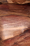 Sandstone gorge formation  Rose City  Siq  Petra  Jordan