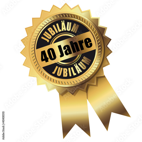 40 Jahre Jubiläum gold Stockfotos und lizenzfreie