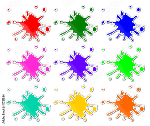 Farbklecks Malvorlage Coloring and Malvorlagan