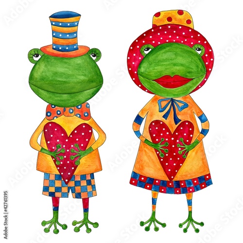 Fototapeta Couple of frogs