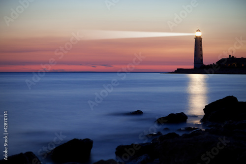 Lacobel Lighthouse on the coast