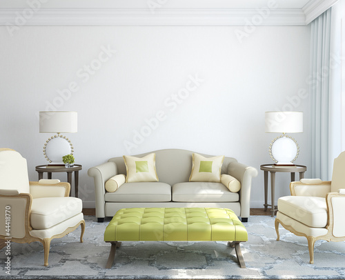 Fototapeta Modern living-room interior.