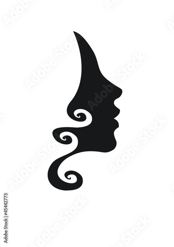  Vector profile of woman