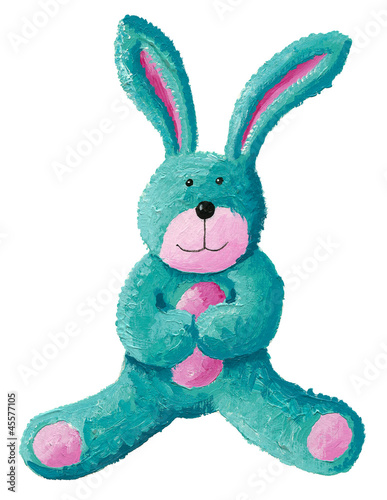 Fototapeta Cute rabbit toy