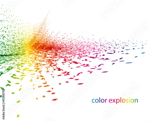 Fototapeta color explosion abstract design