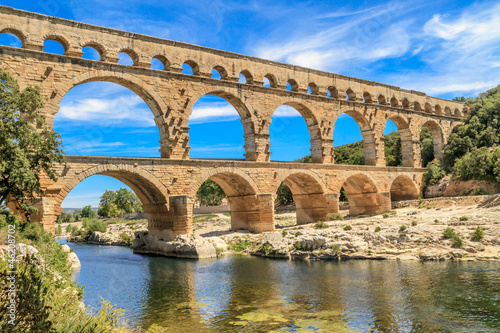 Fototapeta Pont du Gard, Nimes, Provence, France