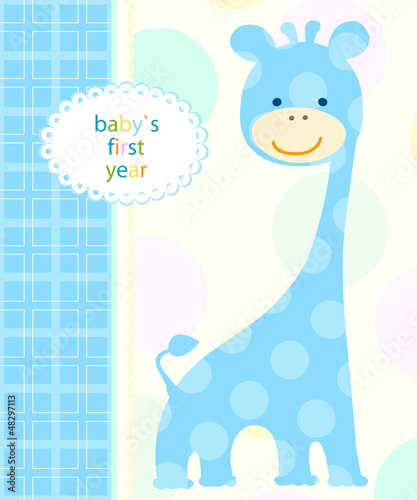 Fototapeta baby giraffe