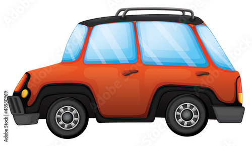  An orange car