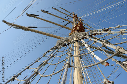 Lacobel rigging and mast sailing ship