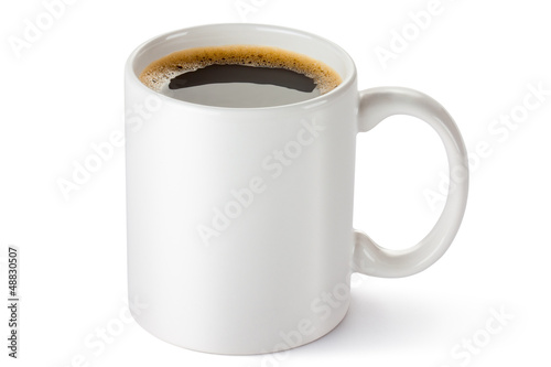 White ceramic coffee mug
