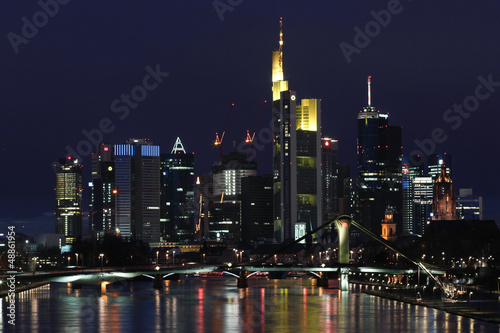 Fototapeta Frankfurt am Main bei Nacht