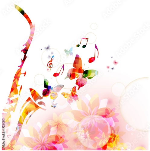  Abstract music background