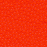 Seamless background texture of realistic red caviar