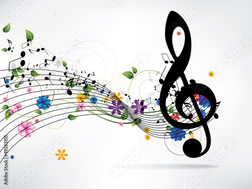  Musical abstract background