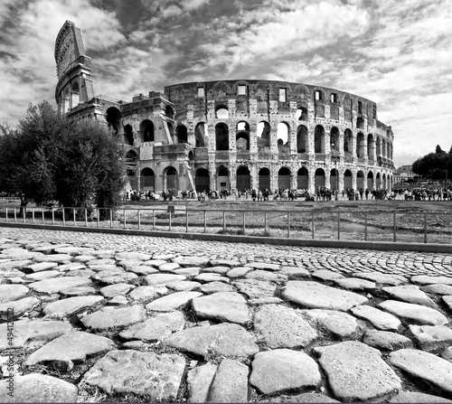 Fototapeta The Majestic Coliseum, Rome, Italy.