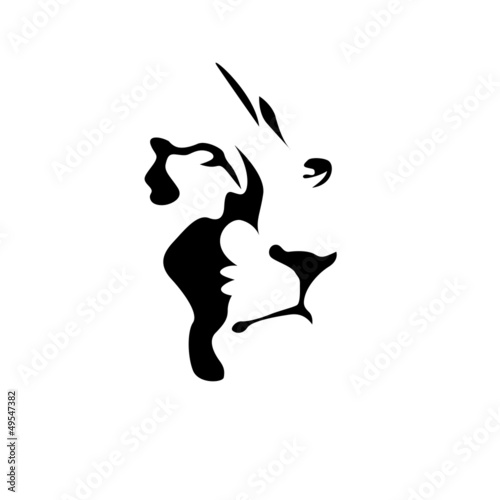 Fototapeta Logo Lion, strength and courage concept # Vector