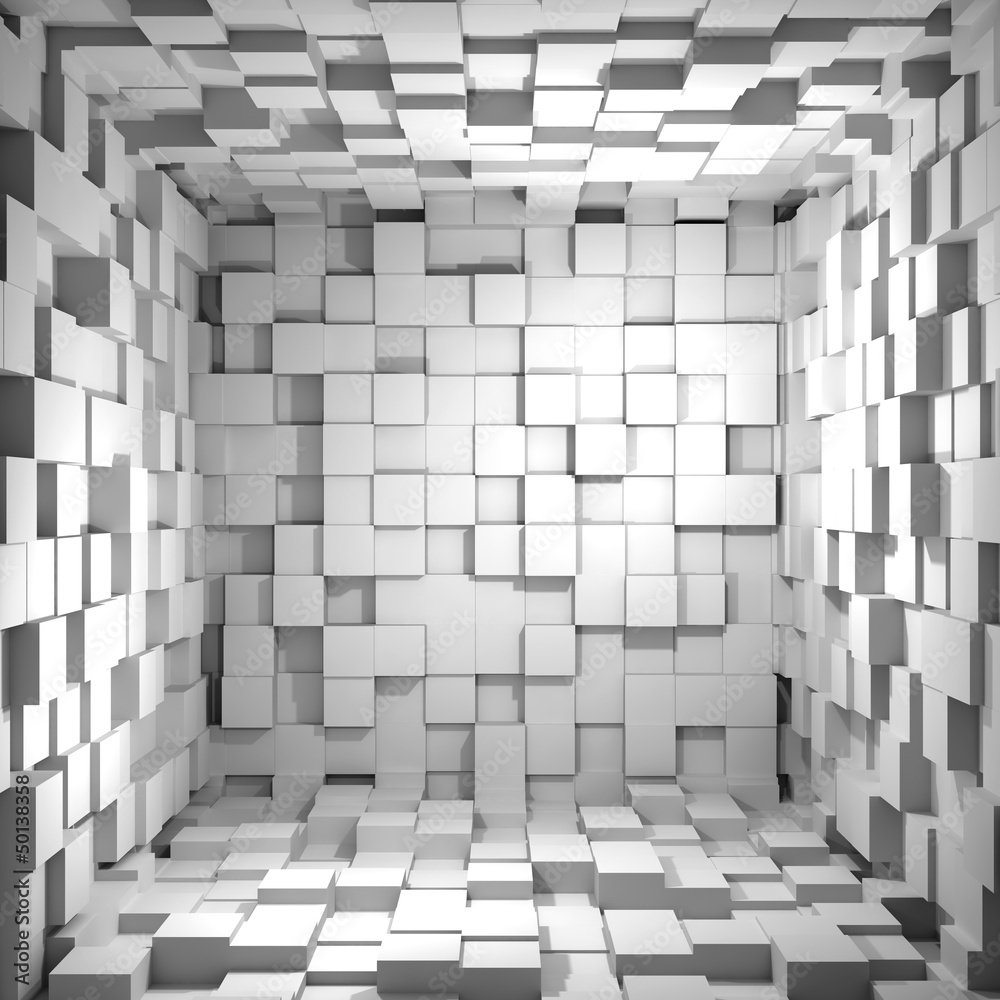 wurfelraum-3d-hintergrund
