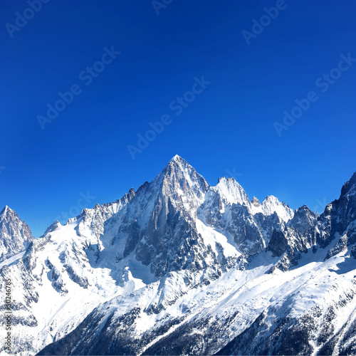 Fototapeta Aiguille Verte - Massif du Mont-Blanc (Haute-Savoie)