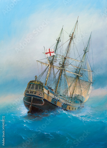 Fototapeta Old Sailing Ship