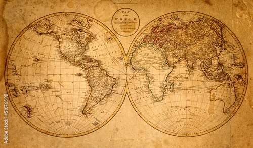 Fototapeta old map 1799