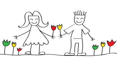 Coloriage Ronde D Enfants