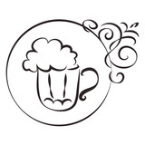 beer mug and sign with the pattern