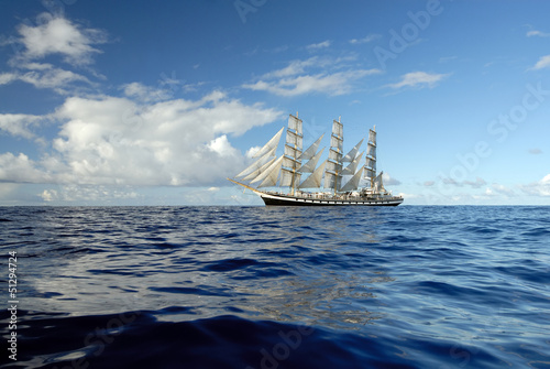 Fototapeta Sailing boat in the sea