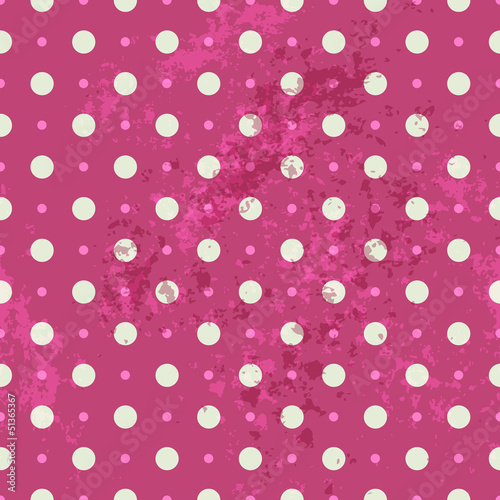  Seamless vintage pattern with spots