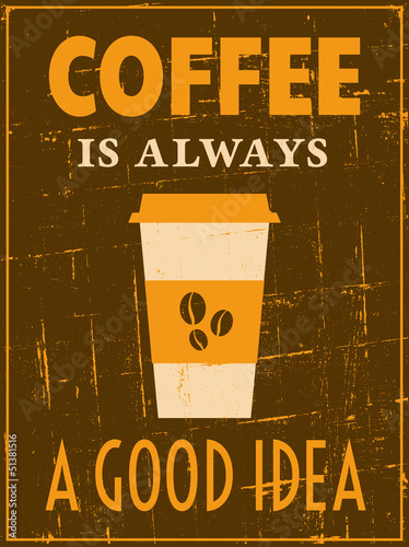 Lacobel Retro Coffee Poster