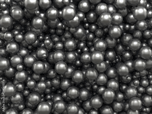 Lacobel abstract black caviar balls background