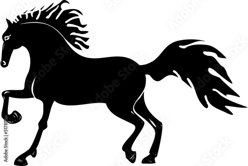 Fototapeta Black horse