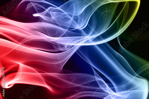 Fototapeta Multicolored smoke