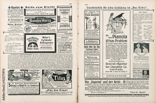 strona-gazety-z-antyczna-reklama