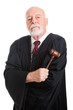 Stern Judge with Gavel