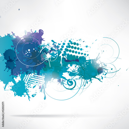 Abstract background with splash