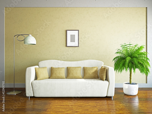 Fototapeta Livingroom with sofa