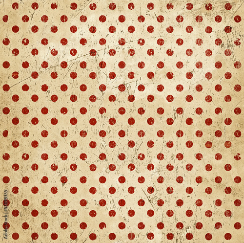 Fototapeta Vintage abstract background, polka dots, grunge texture