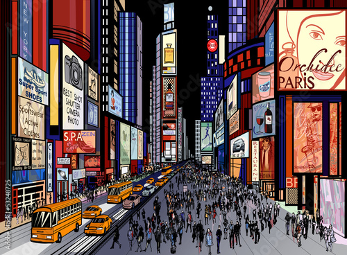 nowy-jork-nocny-widok-na-times-square