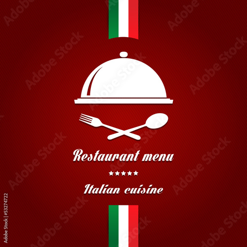 Fototapeta Italian Cuisine Menu