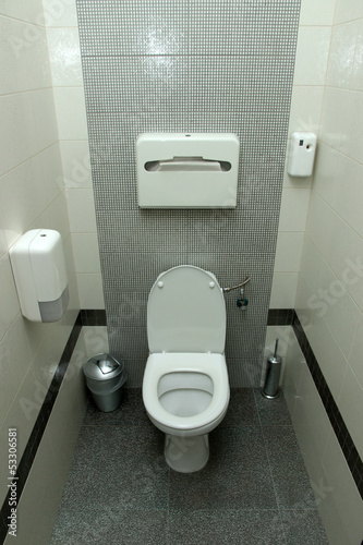 Fototapeta Public toilet cubicle