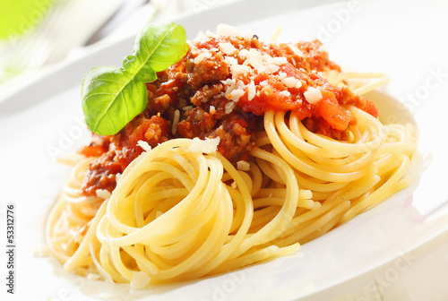 Fototapeta Spaghetti with Bolognese sauce