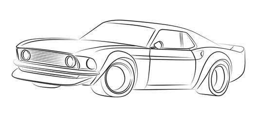 How To Draw American Muscle Cars 18